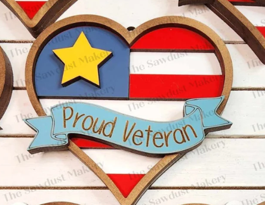 Veteran Appreciation Painted Ornament