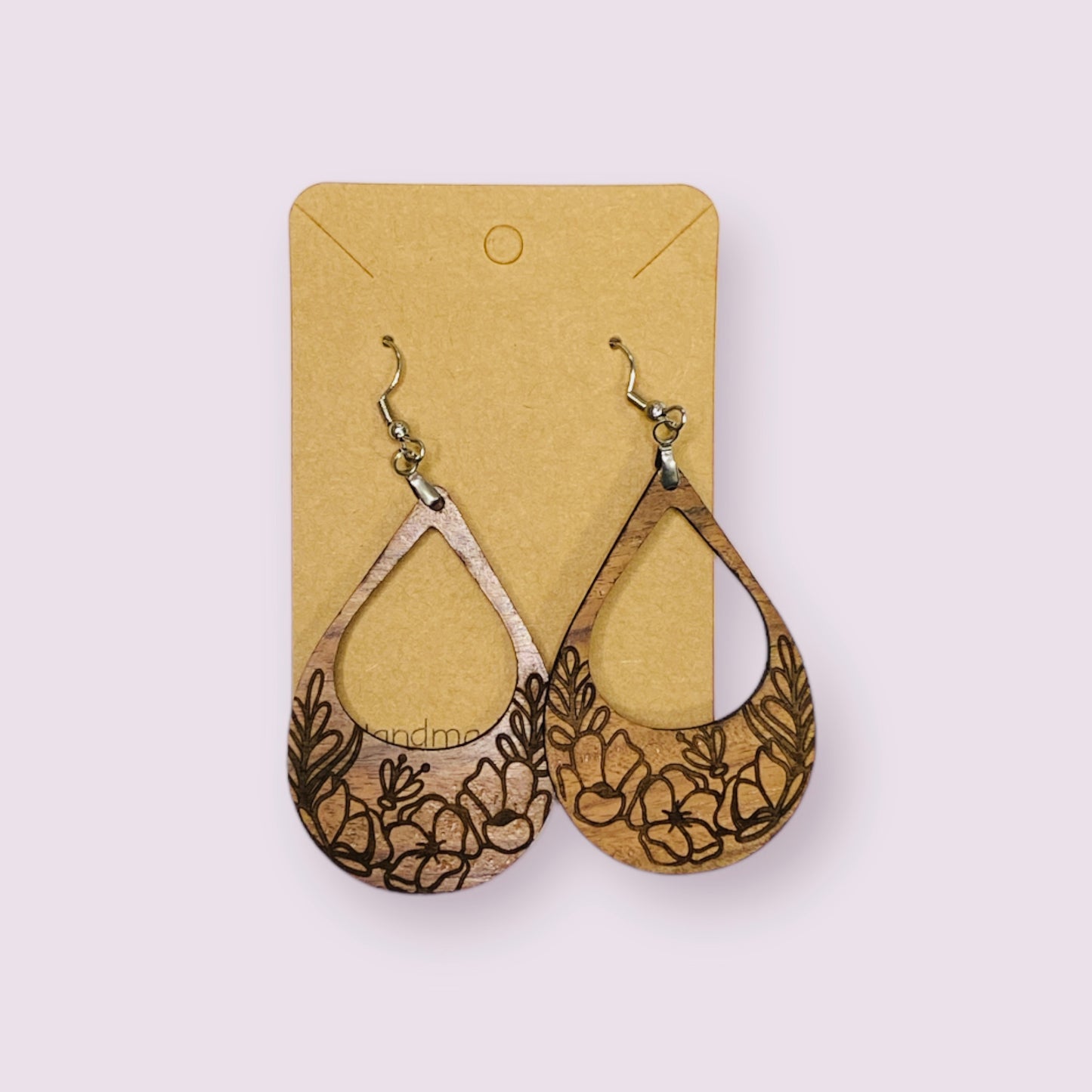 Bolivian Rosewood Floral Earrings