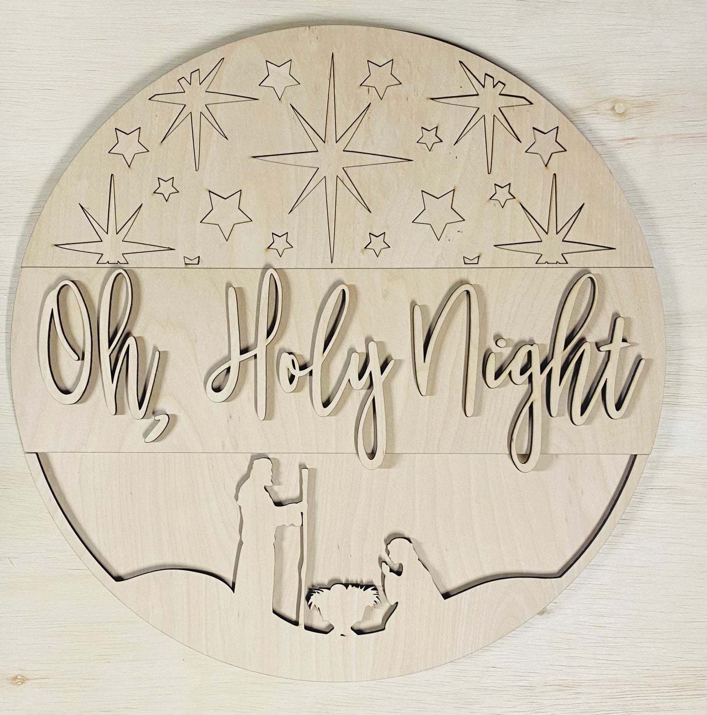 Holy Night Nativity Door Hanger Paint Kit