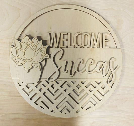 Welcome Succas Door Hanger Paint Kit