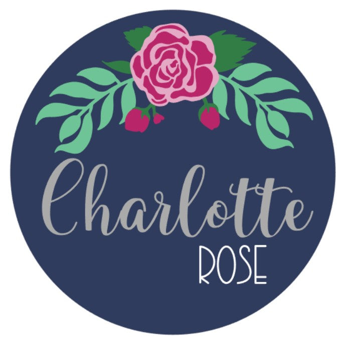 Charlotte Rose Custom Floral Name Sign