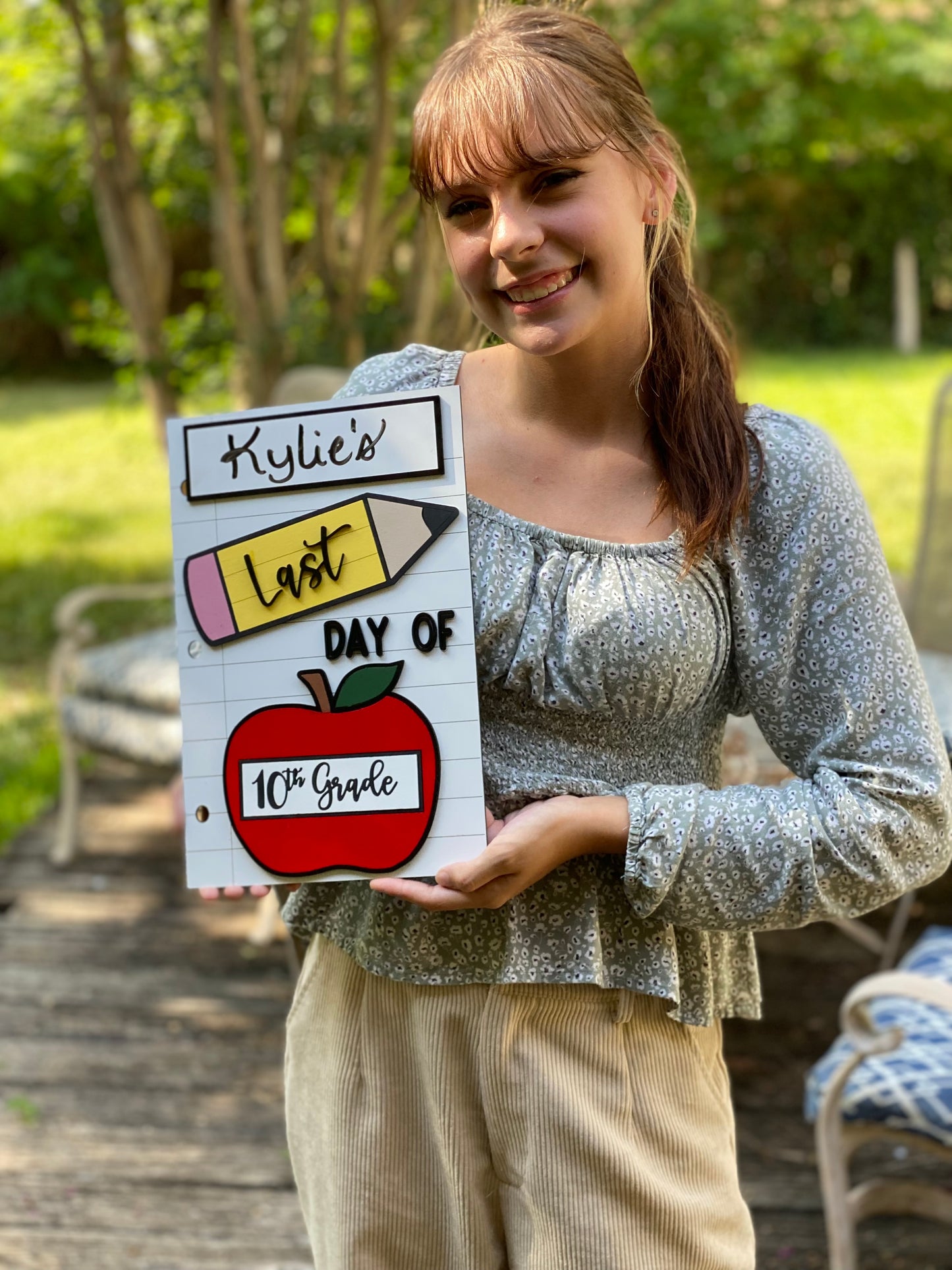 Back to School Sign / Interchangeable Back to School Sign / Back to School / First Day of School / Last Day of School / Personalized School