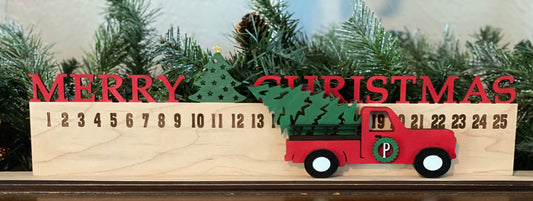 Vintage Truck Christmas Countdown Slider