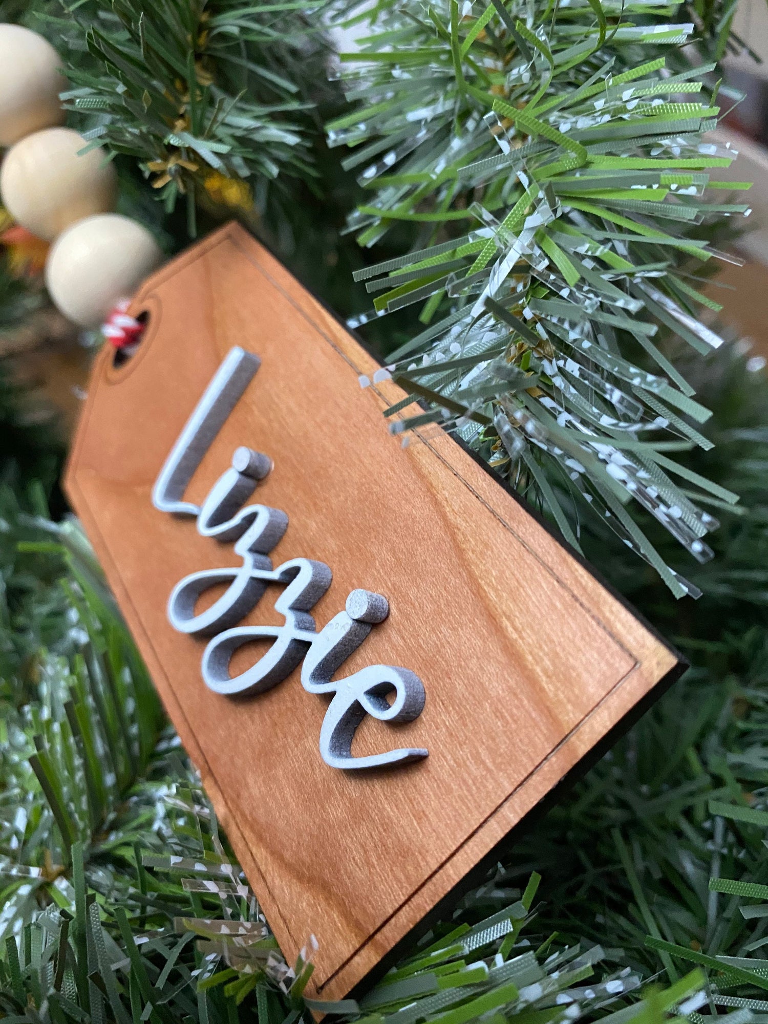 Personalized Wood Stocking Tag