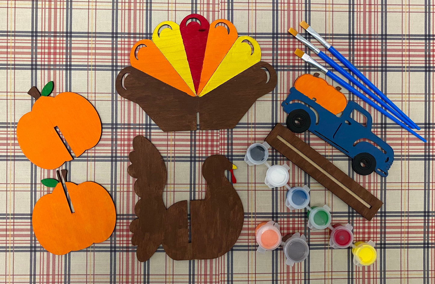 3D Thanksgiving Paint Kit for Kids & Family/DIY Craft/Fall Craft