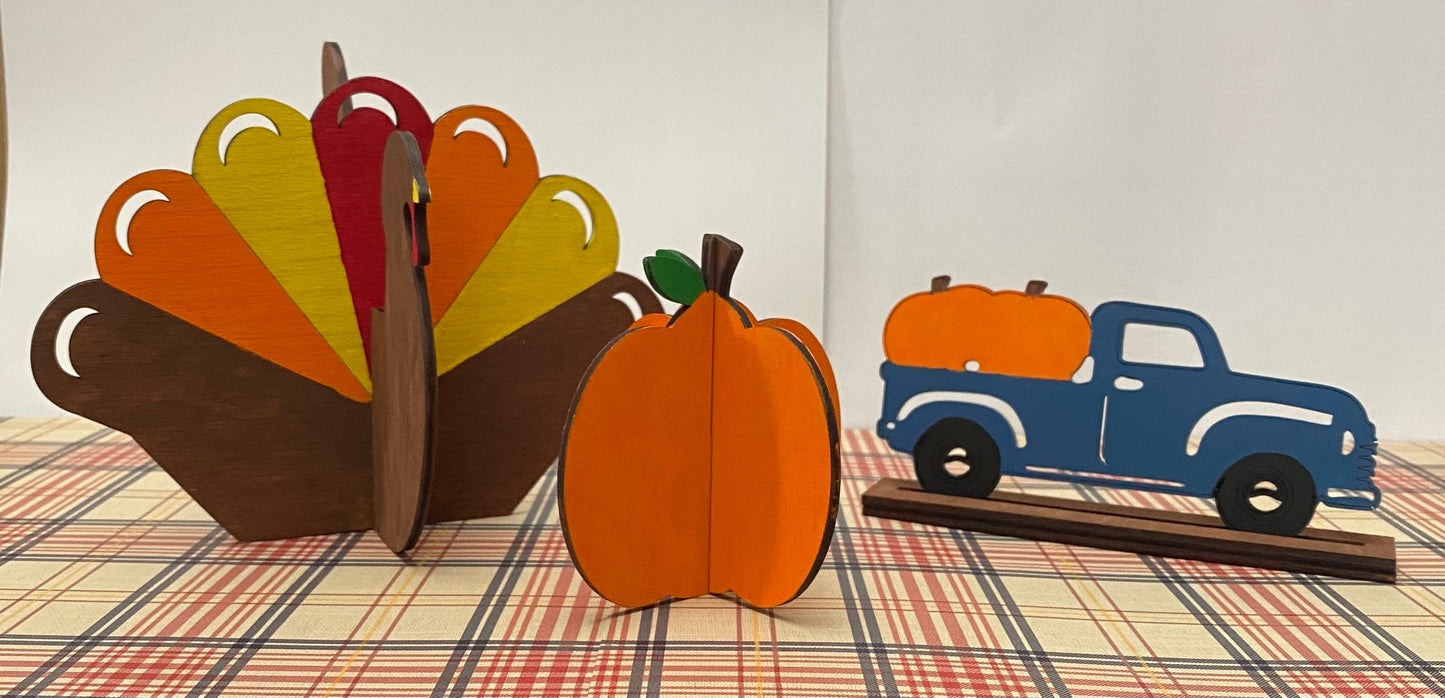 3D Thanksgiving Paint Kit for Kids & Family/DIY Craft/Fall Craft