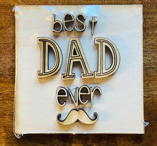 Best Dad Ever Tile Insert