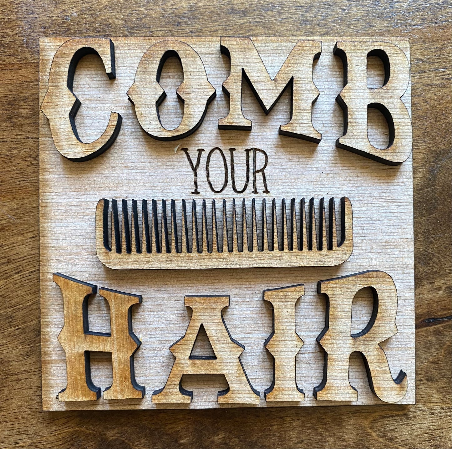 Comb Your Hair Tile Insert