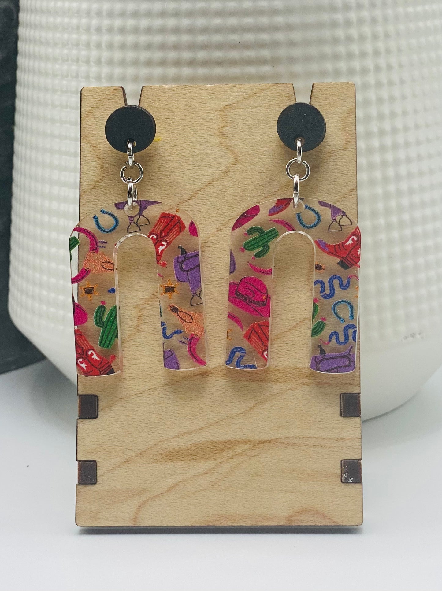 Cowgirl Chic Acrylic Earrings