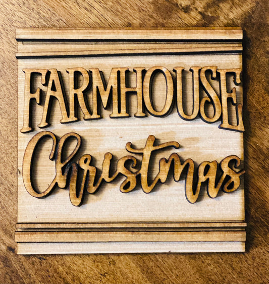 Farmhouse Christmas Tile Insert