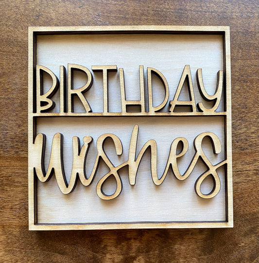 Birthday Wishes Tile Insert