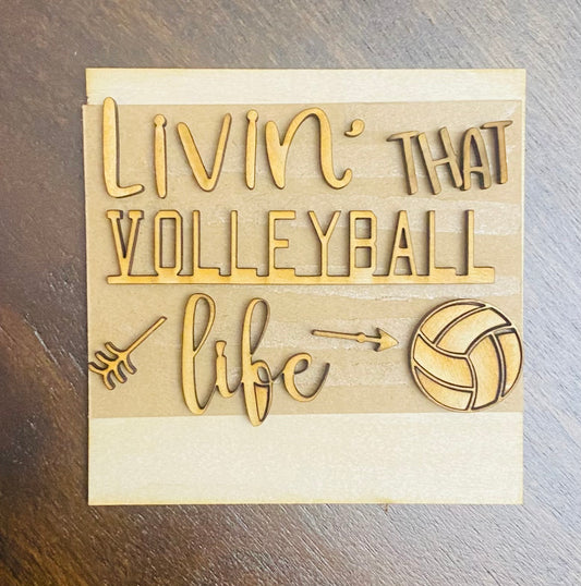 Volleyball Life Interchangeable Tile Insert