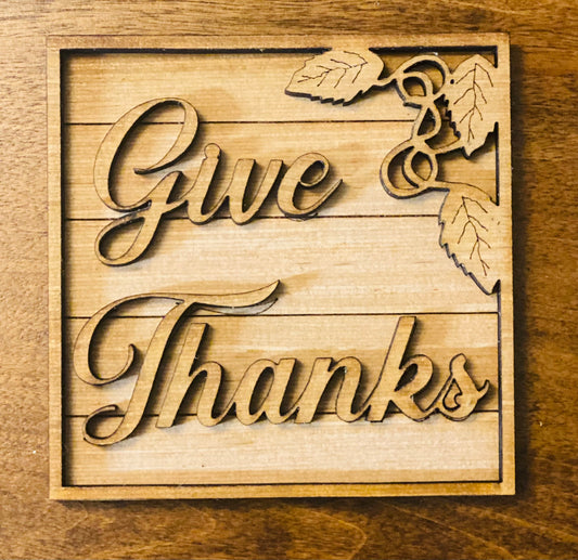 Give Thanks Tile Insert