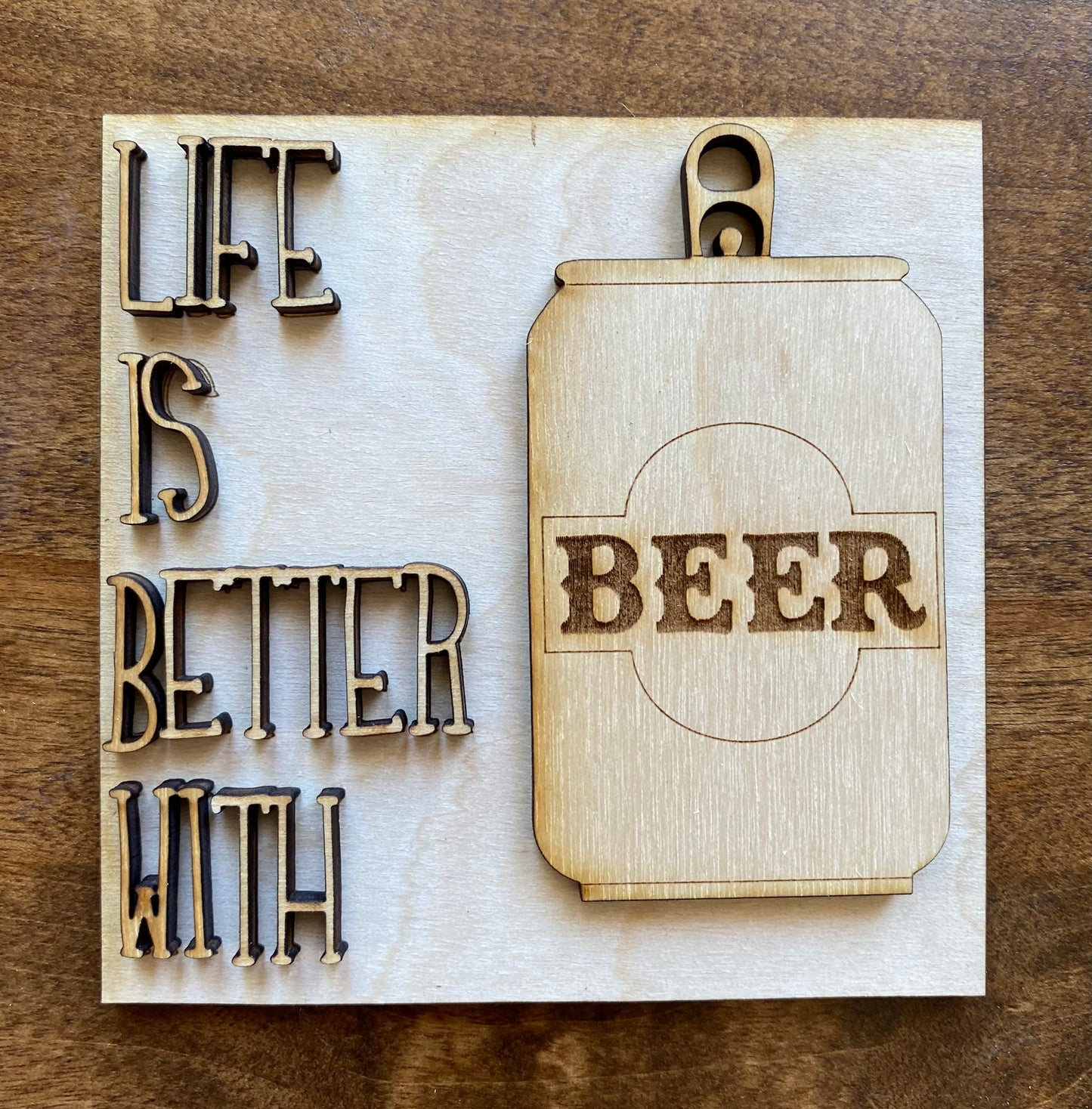 Life Is Better With Beer Tile Insert