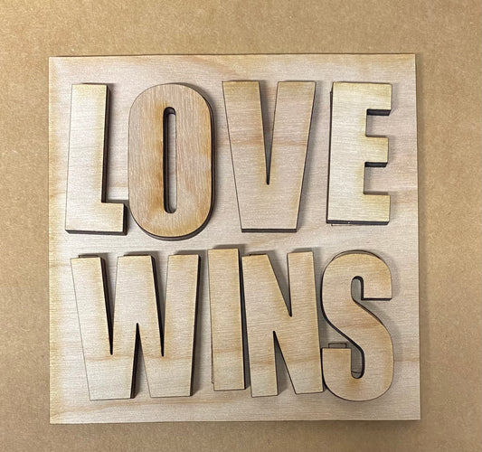 Love Wins Tile Insert