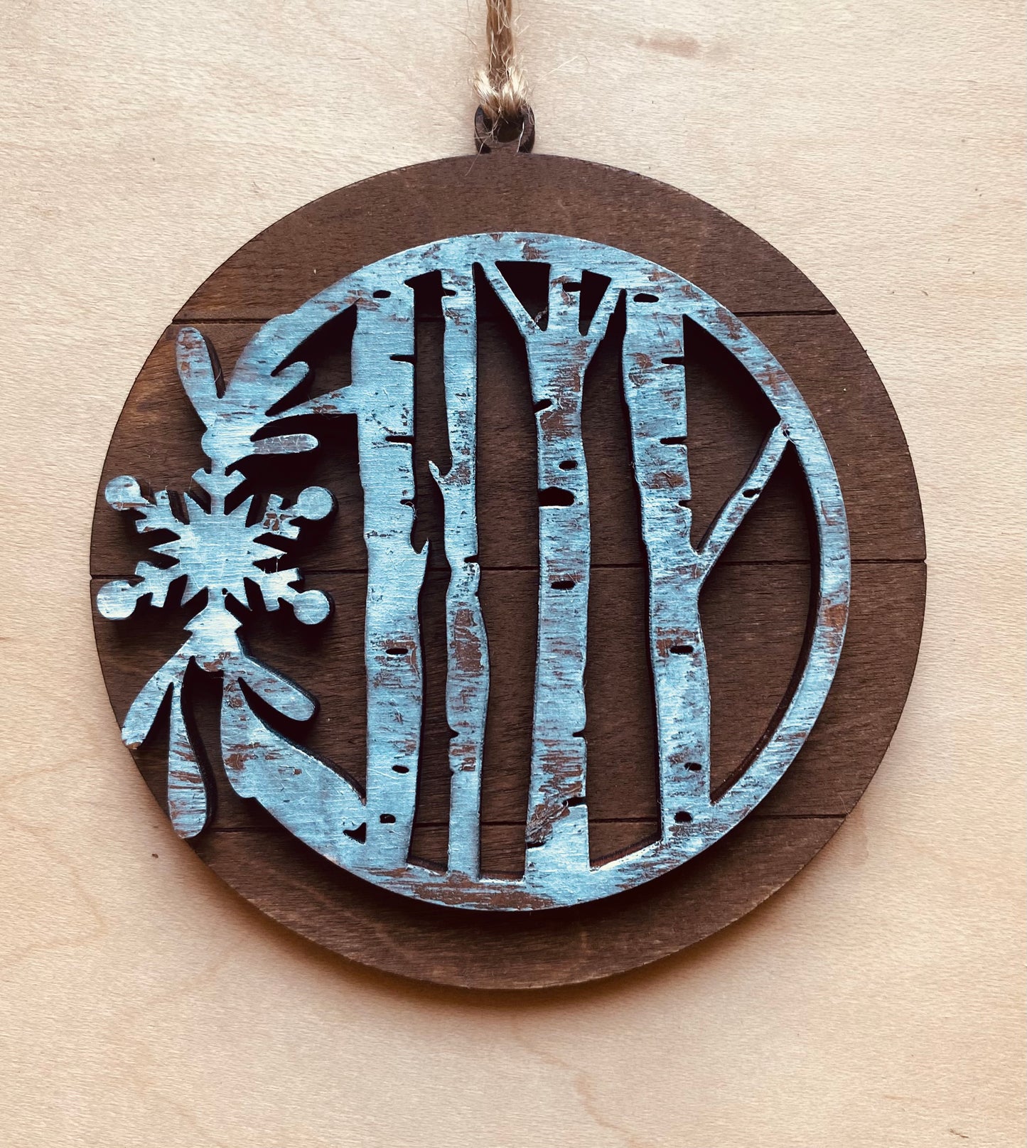 Rustic Farmhouse Hand Painted Ornaments