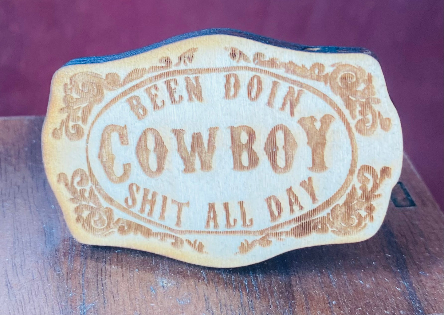 Doing Cowboy Shit Car Vent Air Freshener