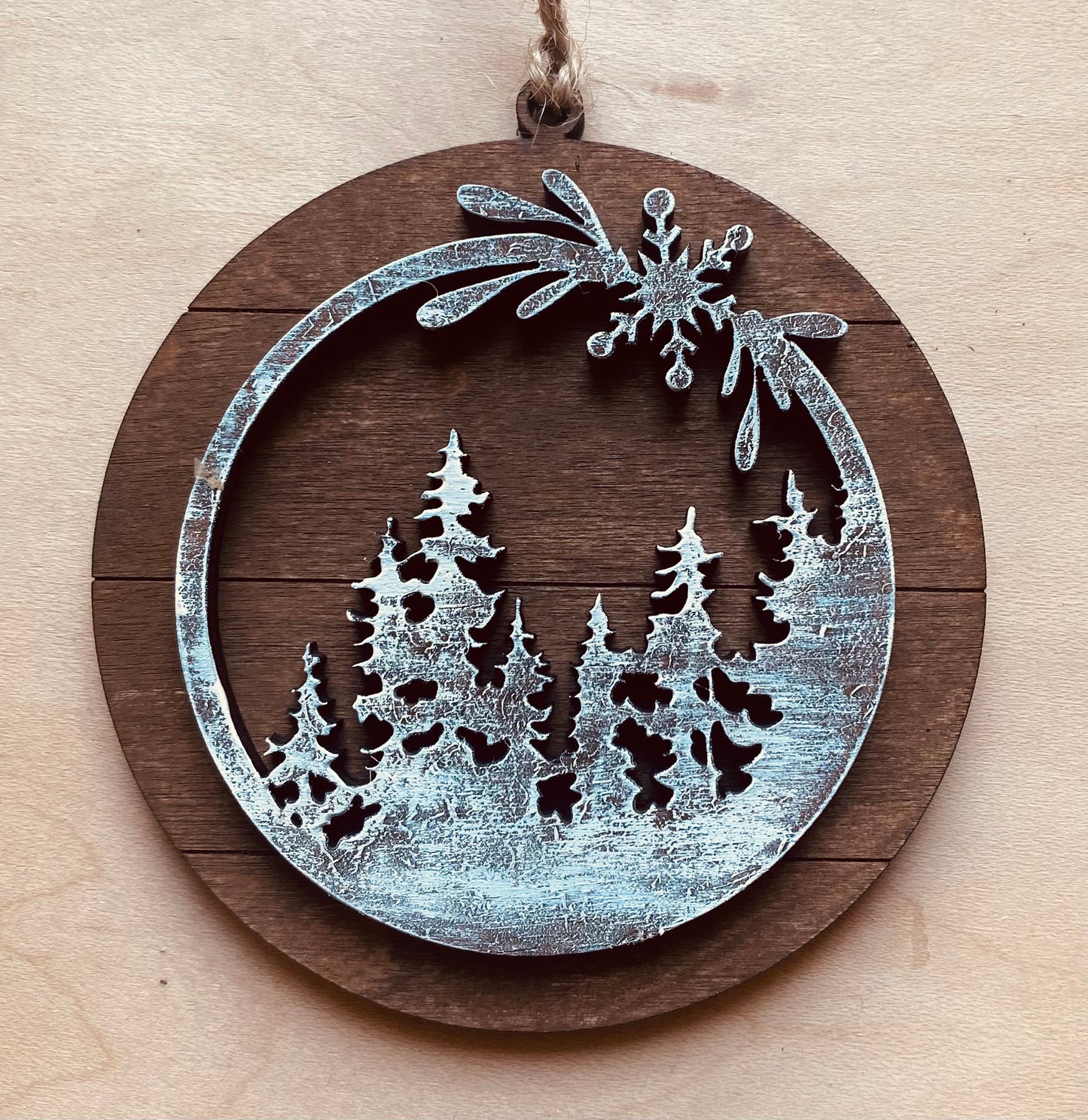 Rustic Farmhouse Hand Painted Ornaments