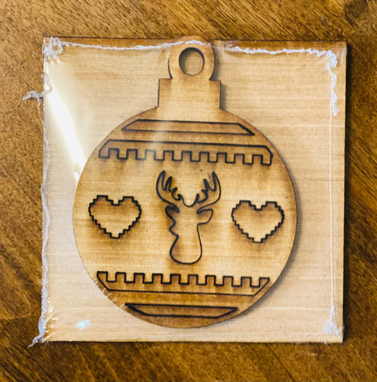 Reindeer Ornament Tile Insert