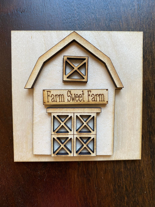 Farmhouse Farm Sweet Farm Interchangeable Tile Insert