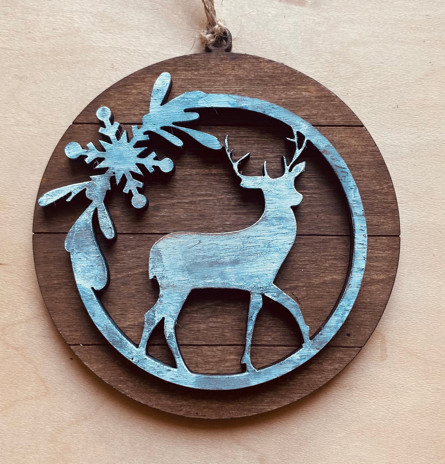 Rustic Farmhouse Hand Painted Ornaments