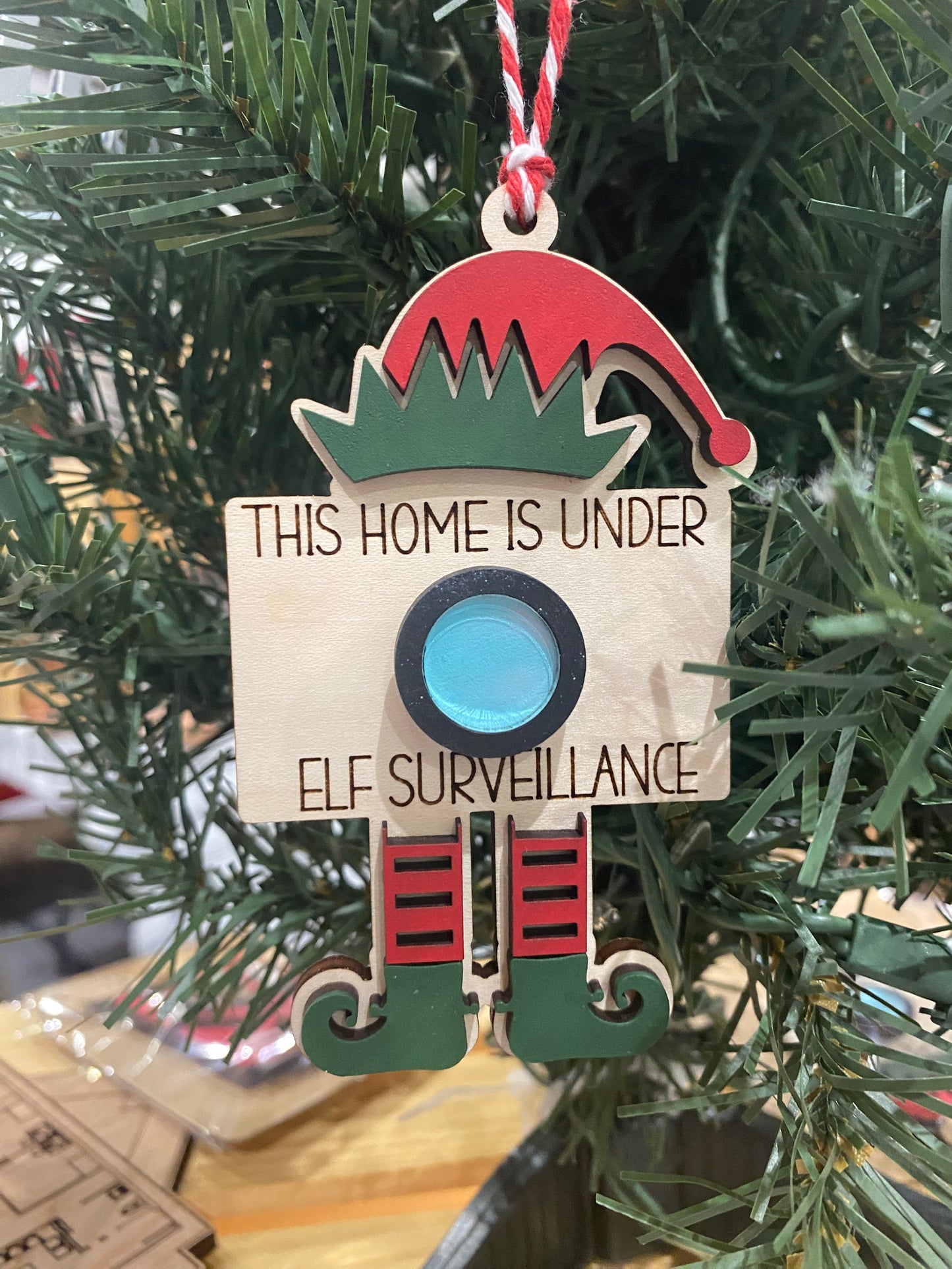 Elf Surveillance Ornament